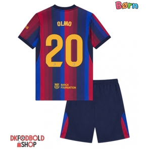 Barcelona Dani Olmo #20 Hjemmebanesæt Børn 2026-27 Kort ærmer (+ korte bukser)